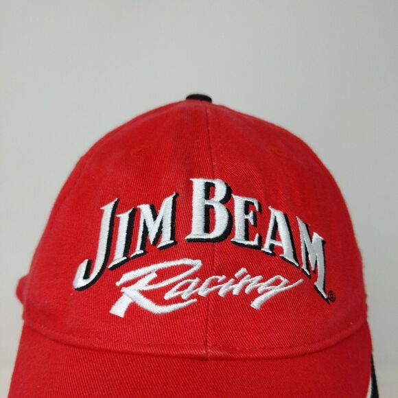 Stylemaster Strapback Hat Jim Beam Racing Red Black OSFA Embroidered Logo #7 - Picture 4 of 14